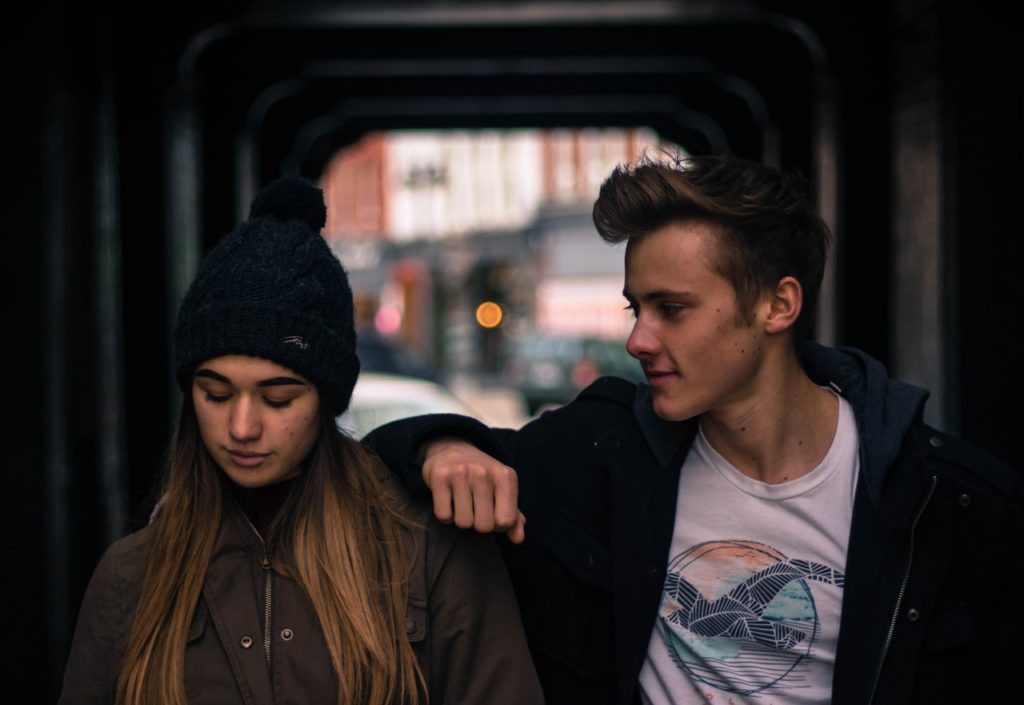 teenagers walking together